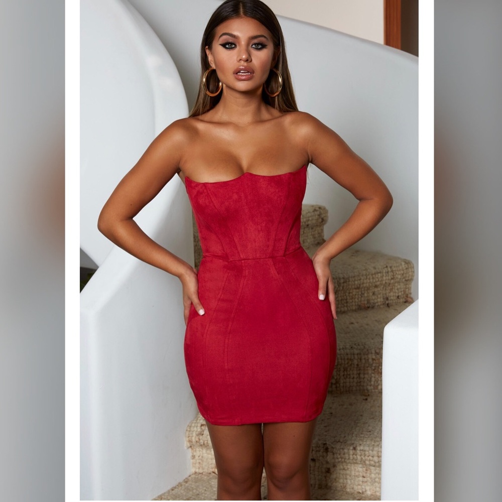 Oh Polly Suede Dress